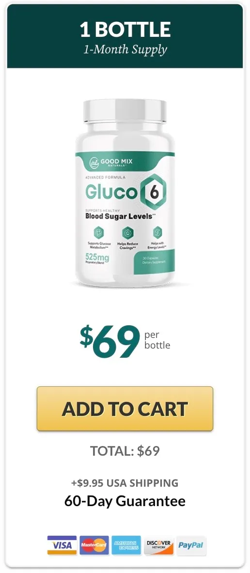 Gluco6 Buy 1 Bottle