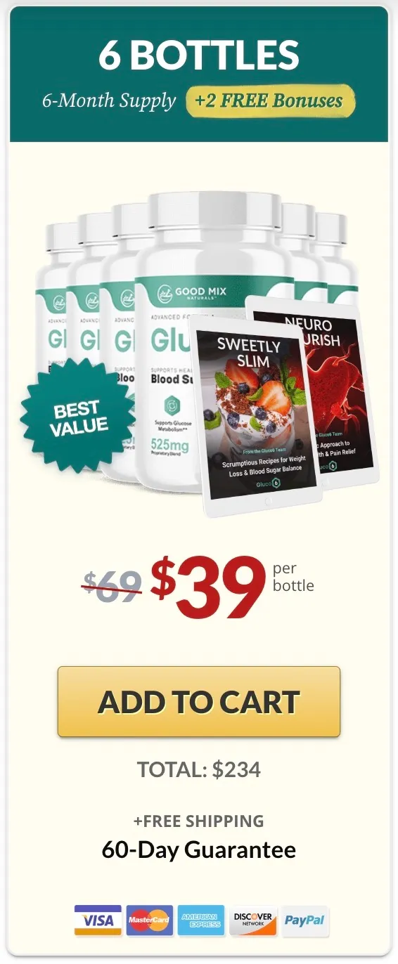 Gluco6  Buy 6 bottles 